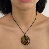 Solar Disc Pendant Necklace