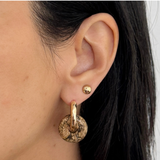 Solar Disc Convertible Earrings