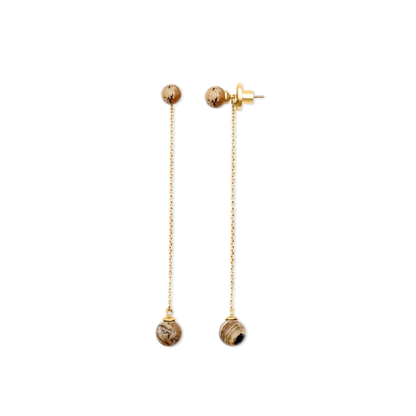 Eclipse Chain Drop Earrings