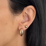 Sun & Moon Two-Toned Hoops