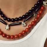 Full Moon Beaded Necklace