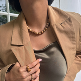 Full Moon Beaded Necklace